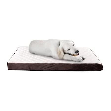 Pet Adobe Pet Bed Bamboo Charcoal Infused Odor Resistant Egg Crate Foam Orthopedic Cushion 36 x 27 x 2.75 987302WZD